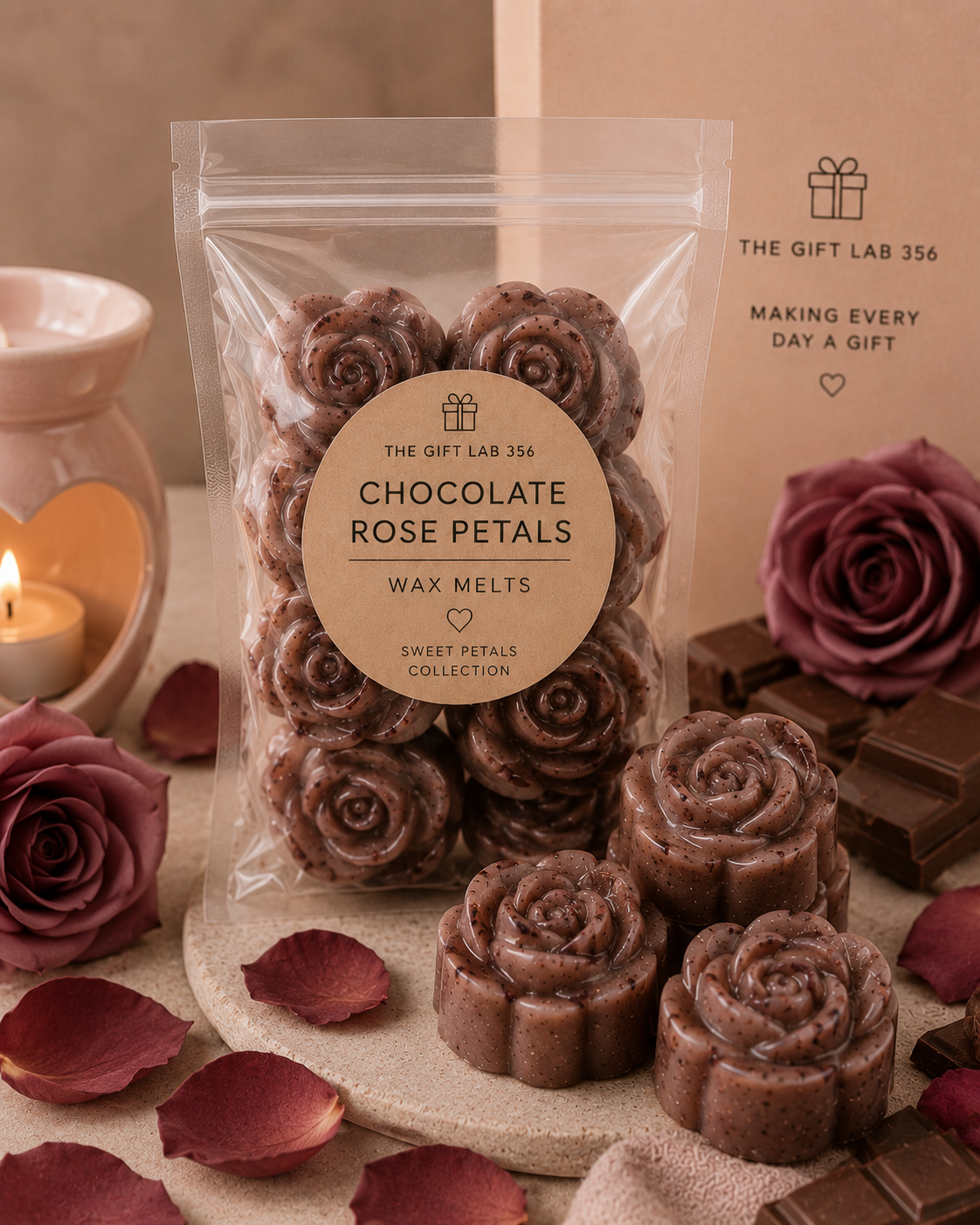 Chocolate Rose Petals